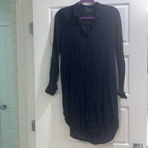 Navy Shirtdress Size small Lumiere Brand